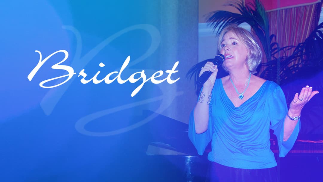 Barbara Burton performing soft jazz as Bridget