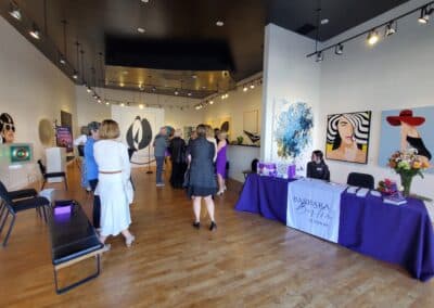 A moment from the A Walk Down Rushville book launch in La Jolla, April 2024
