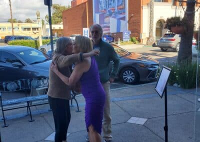 A moment from the A Walk Down Rushville book launch in La Jolla, April 2024